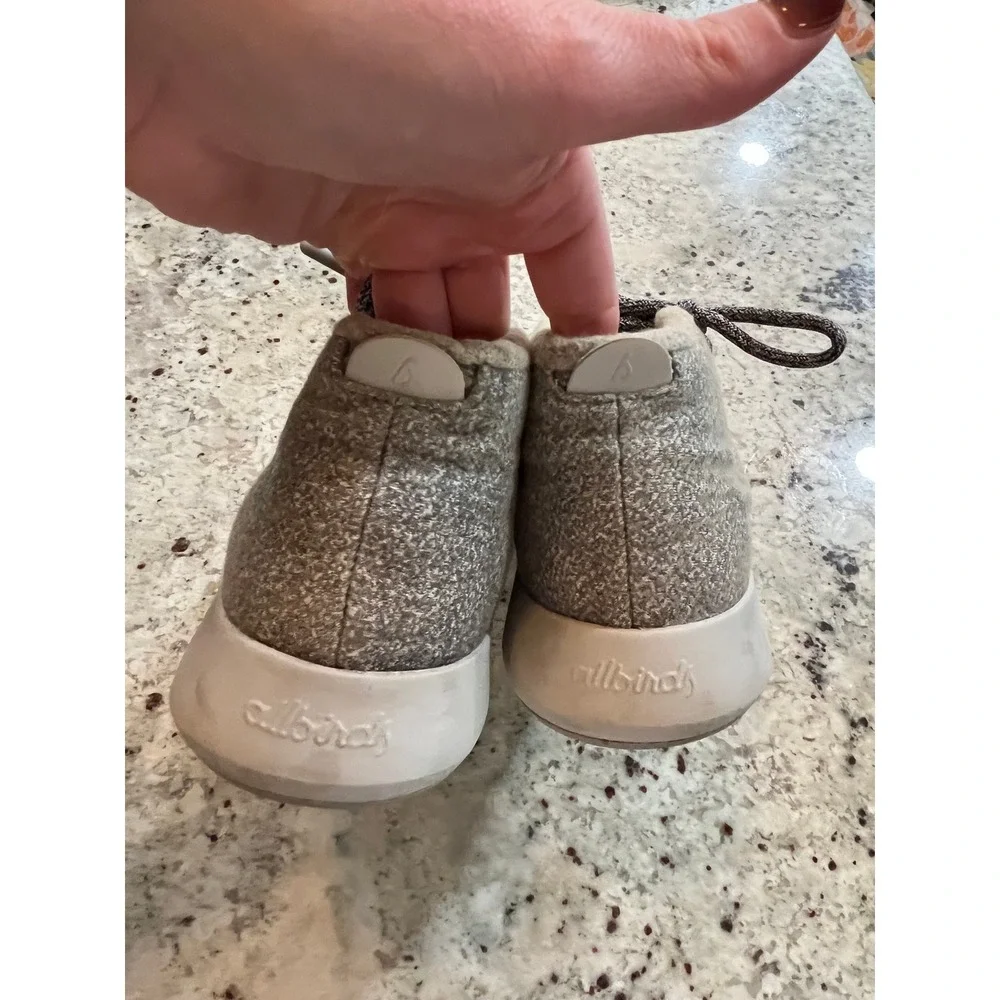 Allbirds Wool Runner Mizzle High Top Sneakers Beige‎ Oatmeal Women 7 WRU1W7
